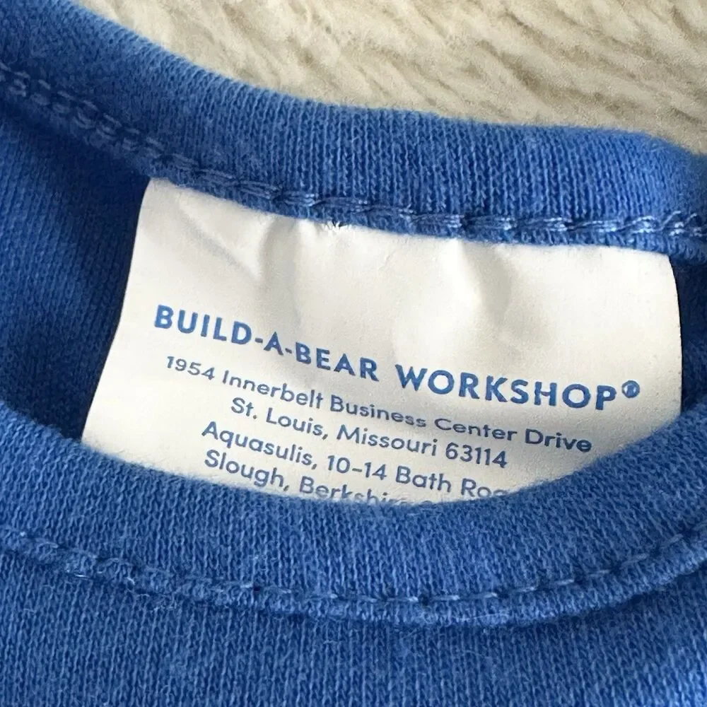 Build A Bear Workshop Blue Las Vegas T-Shirt Top Clothes